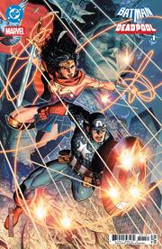 DC MARVEL BATMAN DEADPOOL #1 (ONE SHOT) CVR E JIM CHEUNG WONDER WOMAN CAPTAIN AMERICA CARD STOCK VAR