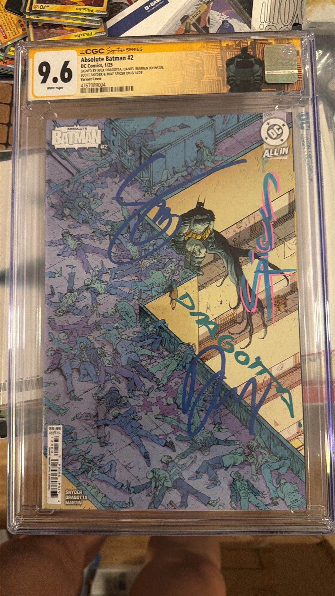 Absolute Batman #2 DWJ Variant CGC 9.6 Signed by Snyder Dragotta Johnson Spicer